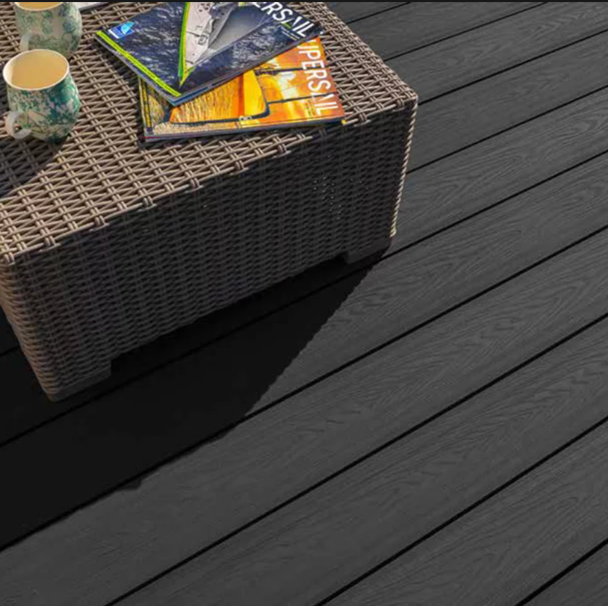 WPC Decking Boards  148MMx23MMx2900MM Dark Grey