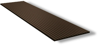 Acoustic Veneer Wall Panel in Black Walnut with Black Backing 2400MM x 600MM with 26MM Slat